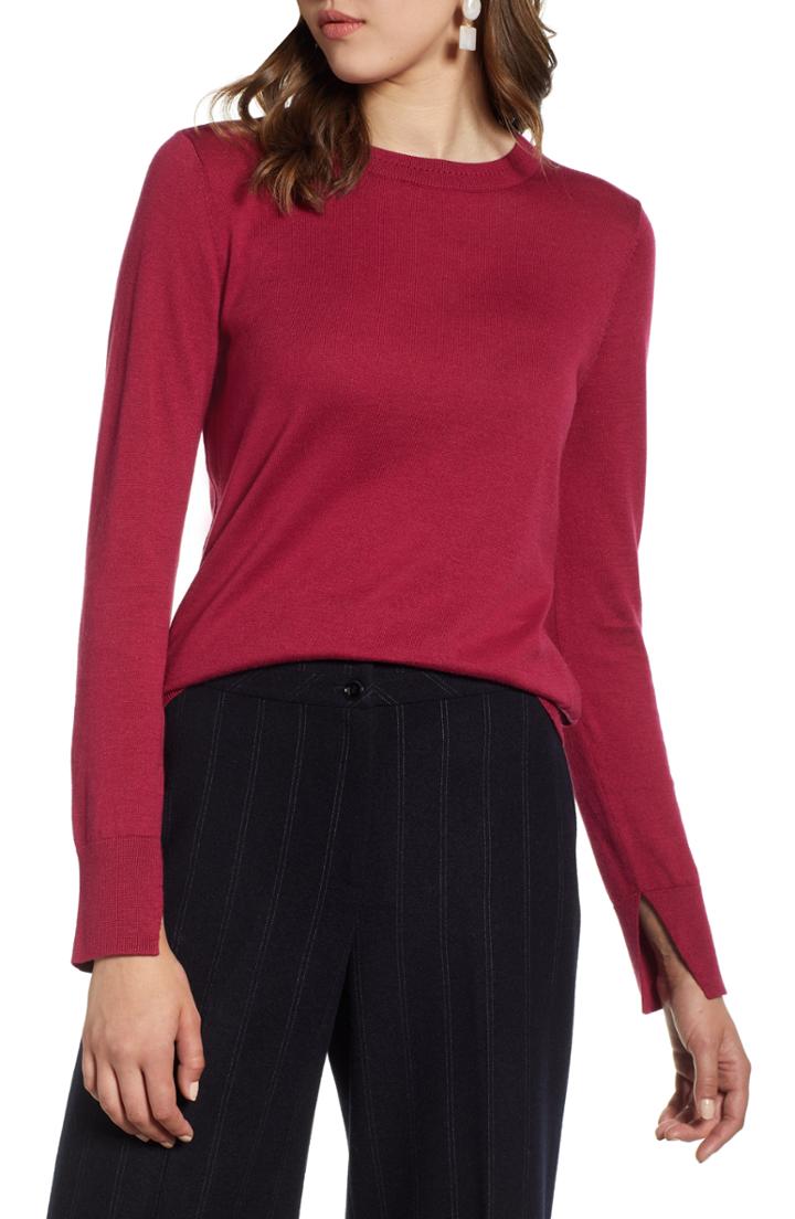 Women's 1901 Fisherwoman Crewneck Pullover Sweater, Size - Blue