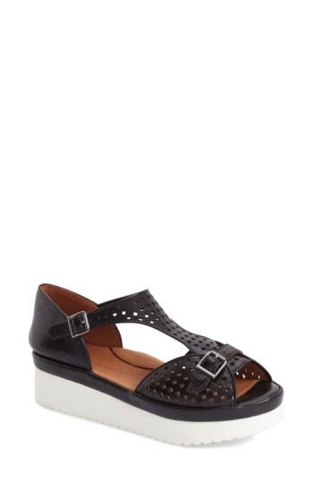 Women's L'amour Des Pieds 'audric' Platform T-strap Sandal M - Black