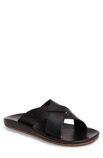 Men's Frye Brent Cross Strap Sandal M - Black