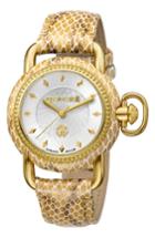 Women's Roberto Cavalli By Franck Muller Snake Leather Strap Watch, 36mm