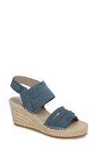 Women's Eileen Fisher Largo Espadrille Wedge Sandal .5 M - Blue