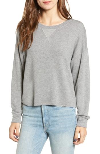 Women's Splendid Active Sweatshirt, Size - Grey