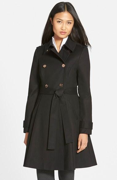 Women's Ted Baker London Flared Skirt Trench