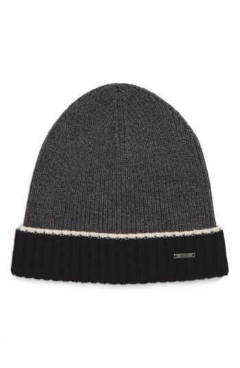 Men's Boss Frisk Wool Beanie - Black