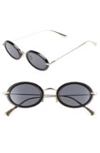Women's Christian Dior Hypnotic2 46mm Round Sunglasses - Black/ Antireflective/ Gold