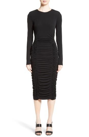 Women's Max Mara Ruched Stretch Jersey Dress - Black