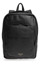 Men's Common Projects Saffiano Leather Backpack - Black
