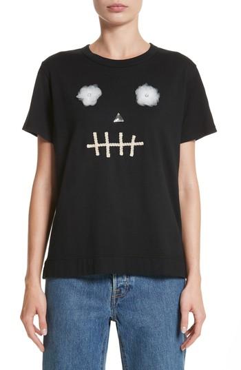 Women's Tu Es Mon Tresor Skull Tee Us / 38 Fr - Black