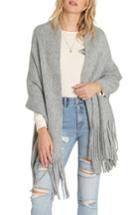 Women's Billabong On The Fringes Wrap, Size - Grey