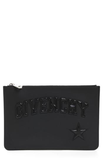 Women's Givenchy Medium Star Logo Pouch - Black