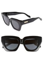 Women's Sonix Tokyo Dream 50mm Cat Eye Sunglasses - Black/ Black Lens