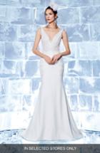 Women's Ines By Ines Di Santo Holly Embroidered Trumpet Gown, Size In Store Only - Ivory