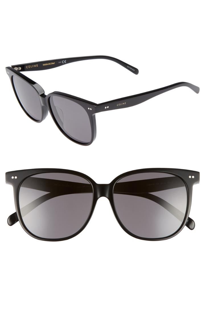 Women's Celine Special Fit 58mm Square Sunglasses -
