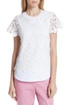Women's Ted Baker London Lace Front Sweater - White