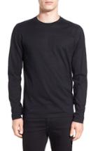 Men's Boss 'tenison' Slim Fit Long Sleeve T-shirt, Size - Black