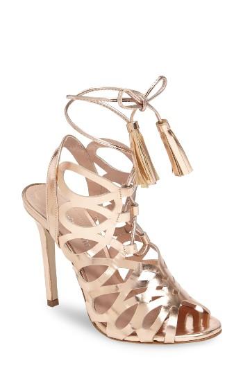 Women's Charles By Charles David Priscilla Cage Sandal .5 M - Red