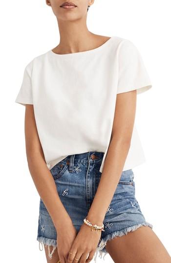 Women's Madewell Setlist Boxy Tee, Size - White