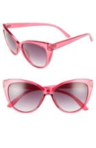 Women's A.j. Morgan Spicy 53mm Cat Eye Sunglasses - Hot Pink