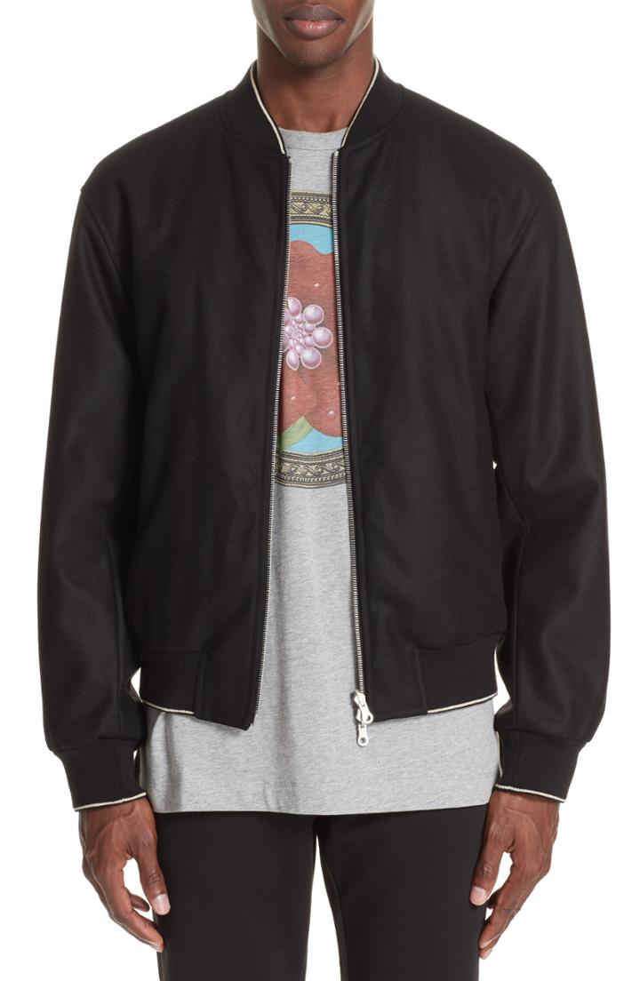 Men's Dries Van Noten Vulker Reversible Bomber Jacket