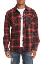 Men's O'neill Glacier Plaid Fleece Flannel Shirt - Brown