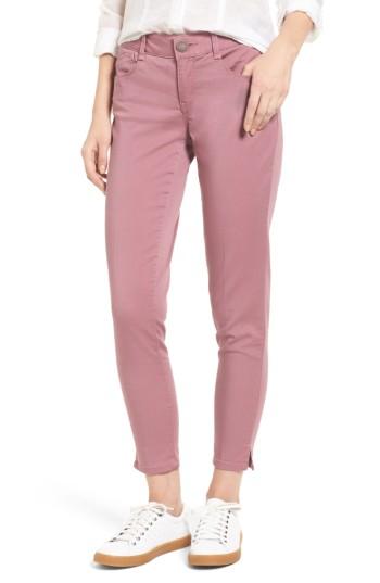 Petite Women's Wit & Wisdom Ab-solution Stretch Twill Skinny Pants P - Green