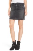 Women's Hudson Jeans Robbie Cutoff Denim Miniskirt - Black