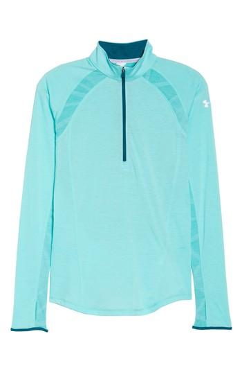 Women's Under Armour Swyft Half Zip Running Top, Size - Blue
