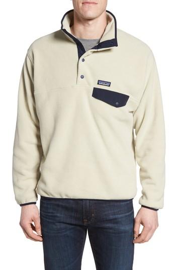 Men's Patagonia Synchilla Snap-t Fleece Pullover - Beige