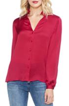 Women's Vince Camuto Puff Shoulder Crepe Blouse - Red