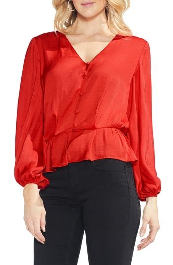 Women's Vince Camuto Blouson Top - Red
