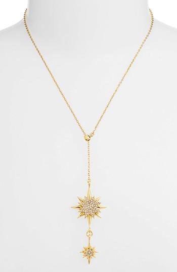 Women's Vince Camuto Crystal Starburst Lariat Necklace