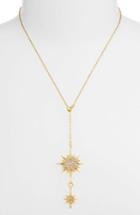 Women's Vince Camuto Crystal Starburst Lariat Necklace