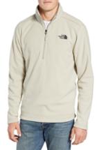 Men's The North Face Texture Cap Rock Quarter Zip Fleece Jacket, Size - Beige
