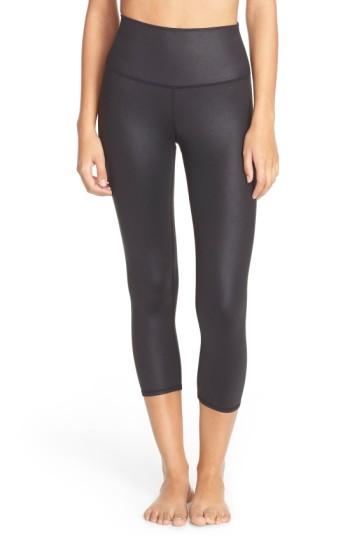Women's Alo High Waist Airbrush Capris - Green