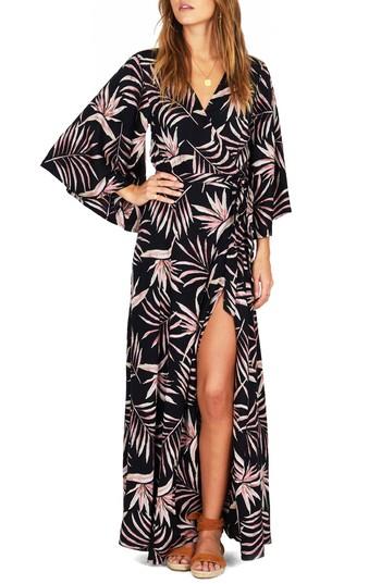 Women's Amuse Society Isle Of Love Wrap Dress - Black