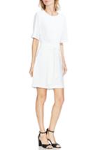 Women's Vince Camuto Belt Parisian Crepe Dress - Ivory