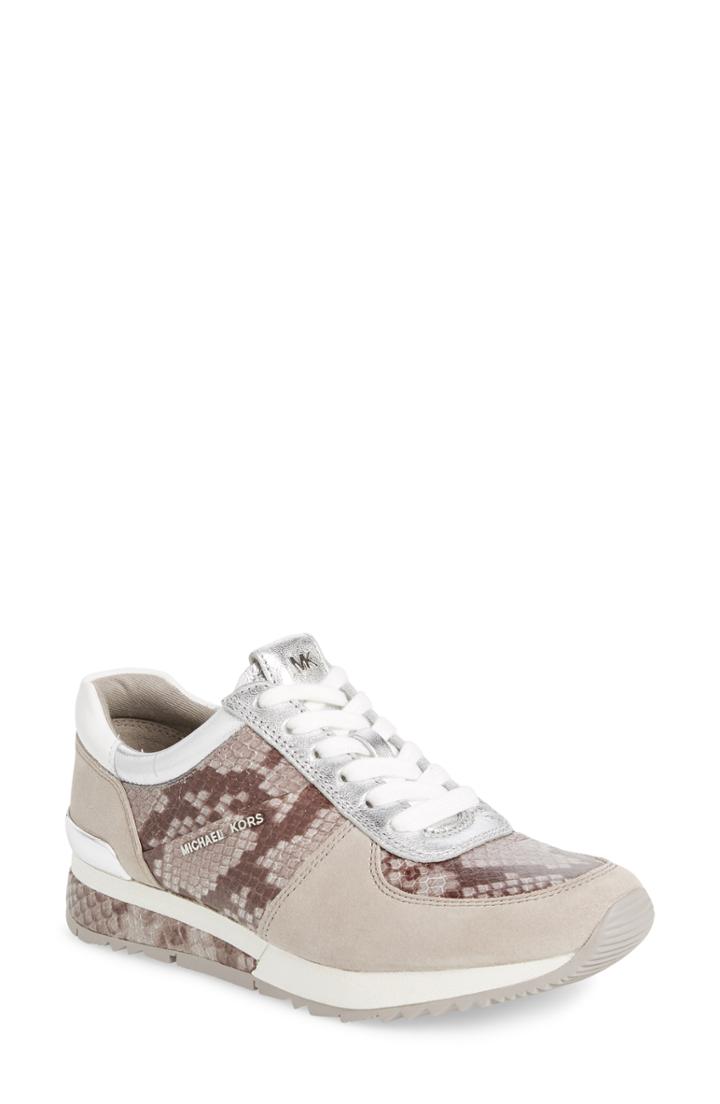 Women's Michael Michael Kors Allie Wrap Trainer Sneakers M - Grey