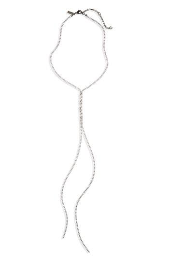 Women's Topshop Crystal Lariat Necklace