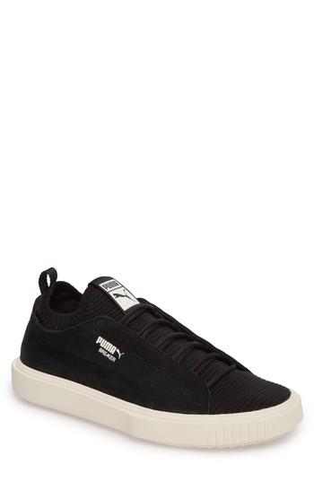 Men's Puma Breaker Knit Sunfaded Sneaker M - Black