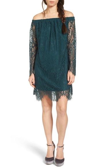 Women's Fire Lace Off The Shoulder Dress