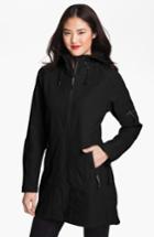 Women's Ilse Jacobsen Rain 7 Hooded Water Resistant Coat - Black