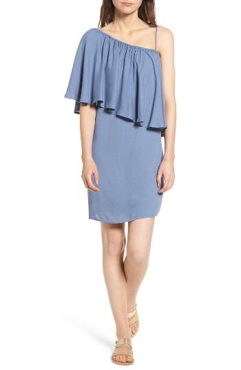 Women's Ella Moss One-shoulder Cotton & Silk Dress - Blue