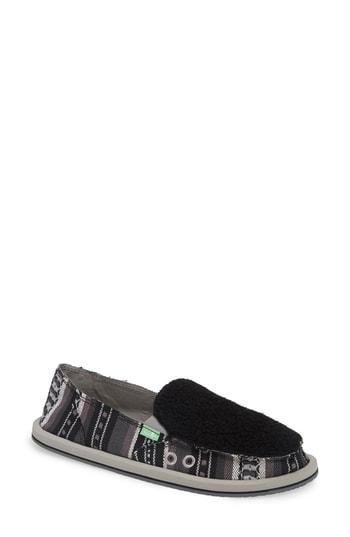 Women's Sanuk 'donna Blanket' Woven Slip-on M - Black