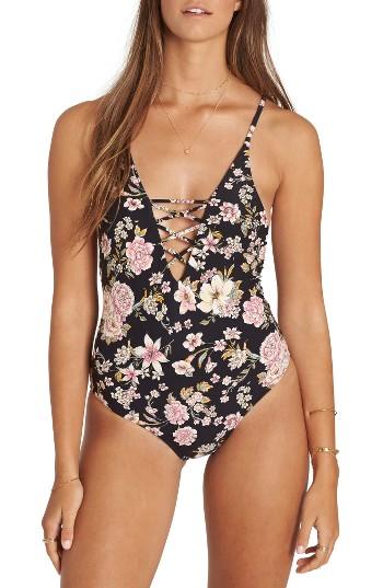 Women's Billabong Love Trip One-piece Swimsuit - Black