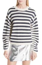 Women's Ba & Sh Sunday Stripe Wool Blend Sweater - White