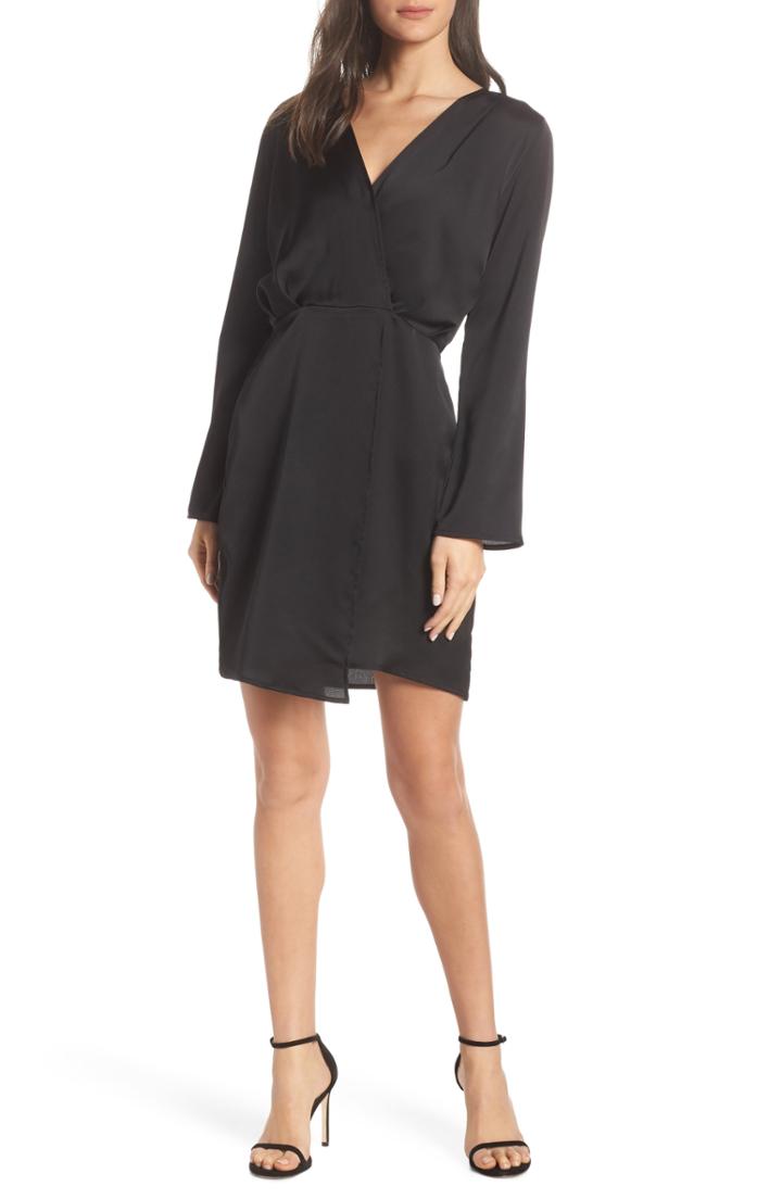 Women's Fraiche By J Satin Dress - Black