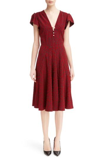 Women's Altuzarra Camilla Dot Print Dress Us / 38 Fr - Red