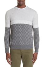 Men's Eleventy Trim Fit Cashmere Sweater - Grey