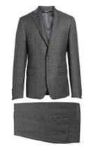 Men's Nordstrom Men's Shop Extra Trim Fit Plaid Wool Suit