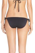 Women's Becca Color Code Side Tie Bikini Bottoms - Black